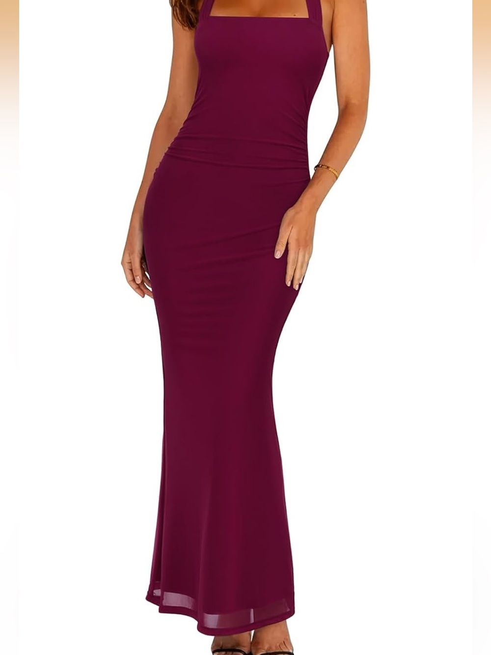 Reoria Mesh Wedding Guest Dress